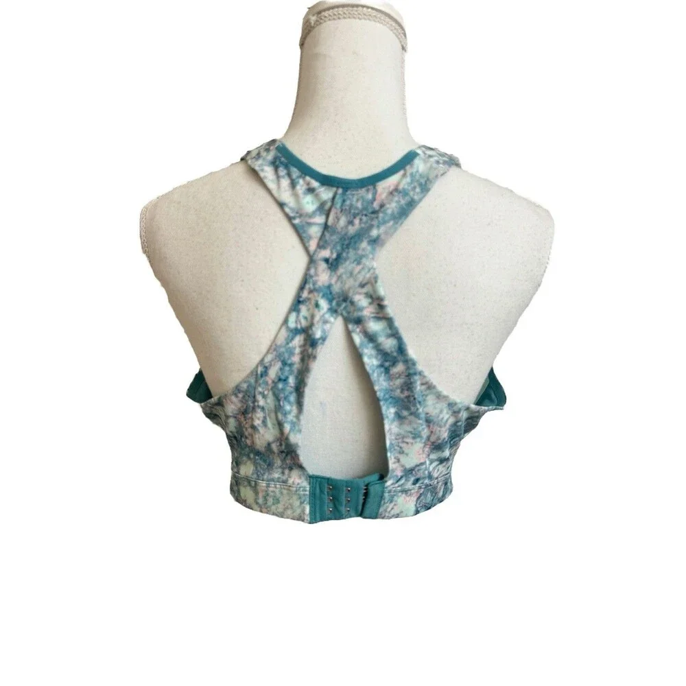 NWT Brook's Sz 38DD Juno High Impact Wirefree Sports Bra Mint Marble NEW